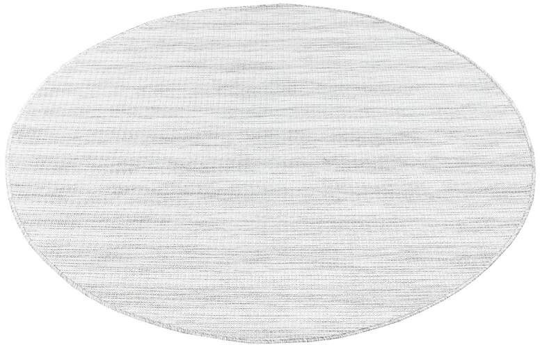 Carpet City Teppich »Palm«, rund, 5 mm Höhe, Wetterfest & UV-beständig, für Balkon, Terrasse, Flur, Küche, flach gewebt