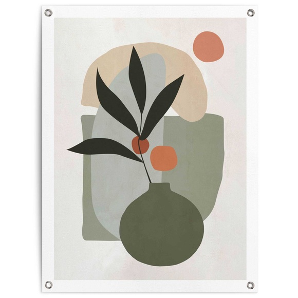Reinders! Poster »Vase mit Blumen«, Outdoor für Garten oder Balkon