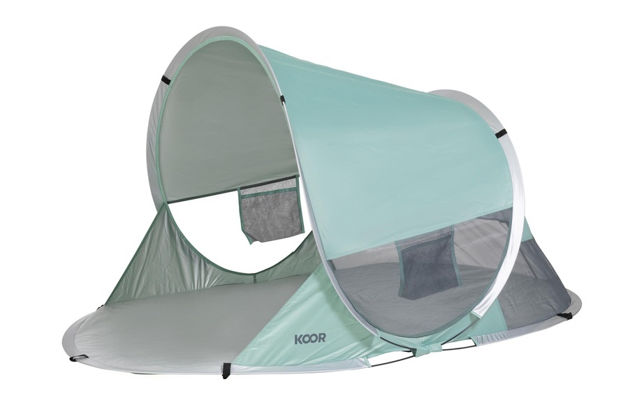 KOOR Strandmuschel »Strandzelt Pop-Up M granite green«