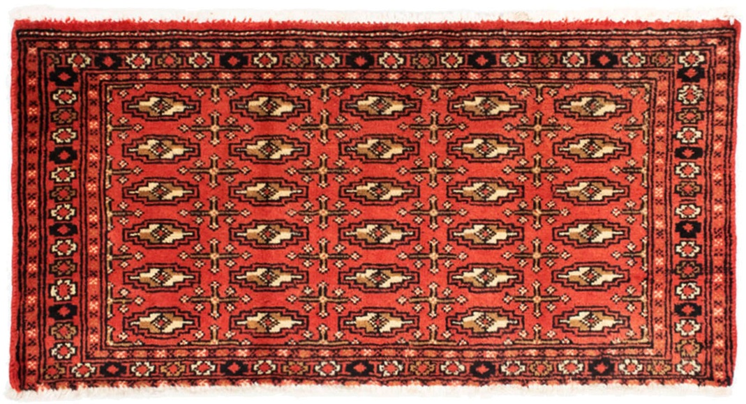 morgenland Wollteppich »Turkaman Teppich handgeknüpft rot«, rechteckig, 8 mm Höhe