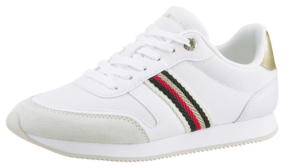 Tommy Hilfiger Sneaker »ESSENTIAL COURT SNEAKER«, mit Streifen in Tommy Farben