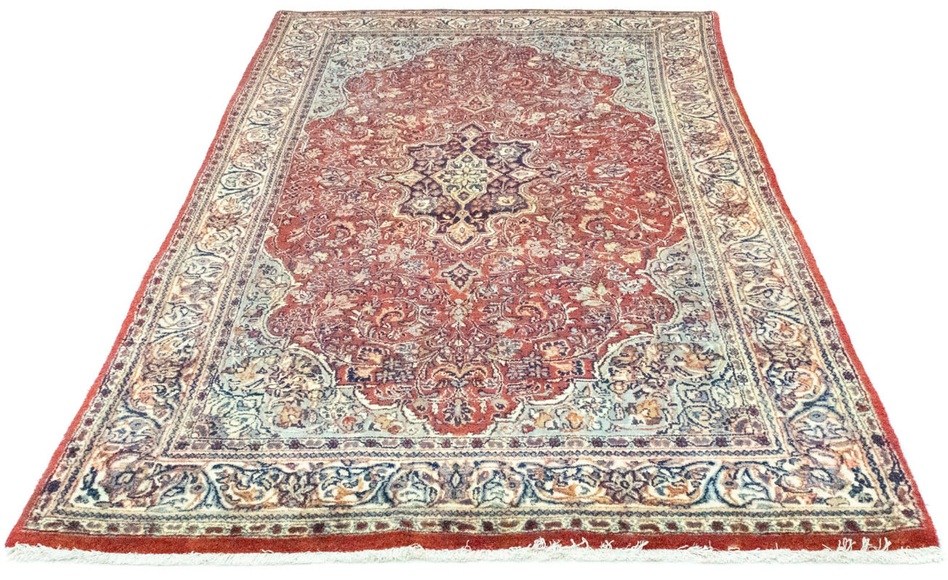 morgenland Wollteppich »Sarough Teppich handgeknüpft rot«, rechteckig, 8 mm Höhe