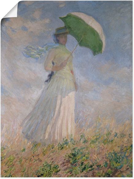 Artland Wandbild »Frau mit Sonnenschirm, Susanne Hoschedé«