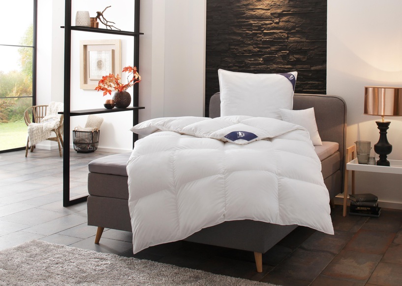 SPESSARTTRAUM Gänsedaunenbettdecke »Premium******«, warm, Füllung 100% Gänsedaunen, Bezug 100% Baumwolle, (1 St.), hergestellt in Deutschland, allergikerfreundlich