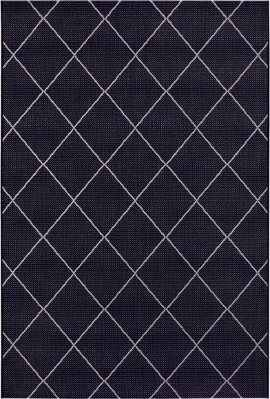 White Label - Teppich In-& Outdoor - 80 x 150 cm; - Creme, Schwarz
