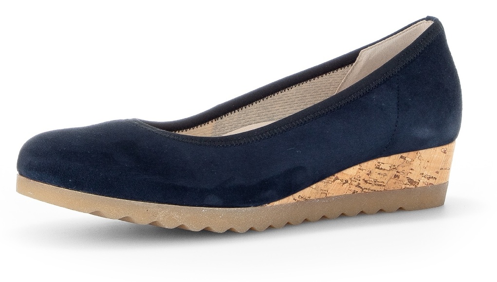 Gabor Keilpumps »GENUA«, Schlupfschuh, Keilabsatz, Halbschuh, in Schuhweite G (weit)