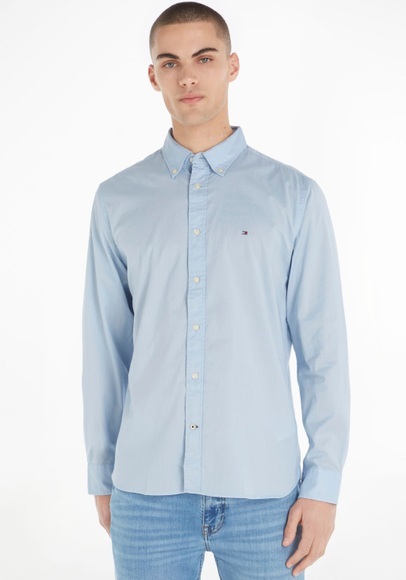 Tommy Hilfiger Langarmhemd »LA-Hemd Flex Poplin«