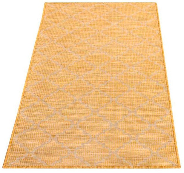 Carpet City Läufer »Palm«, rechteckig, 5 mm Höhe, Wetterfest & UV-beständig, für Balkon, Terrasse, Flur, Küche, flach gewebt