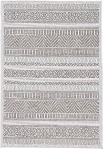 carpetfine Teppich »Boho 101«, rechteckig, 4 mm Höhe, robustes Flachgewebe, Sisal Optik, In- und Outdoor geeignet, Wetterfest und UV-beständig für Balkon, Terrasse, Garten, Aussenbereich,Wohnzimmer, Schlafzimmer