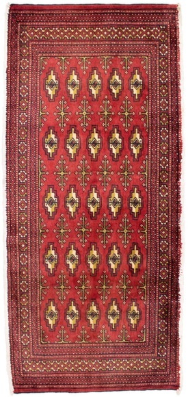 morgenland Wollteppich »Turkaman Teppich handgeknüpft rot«, rechteckig, 8 mm Höhe