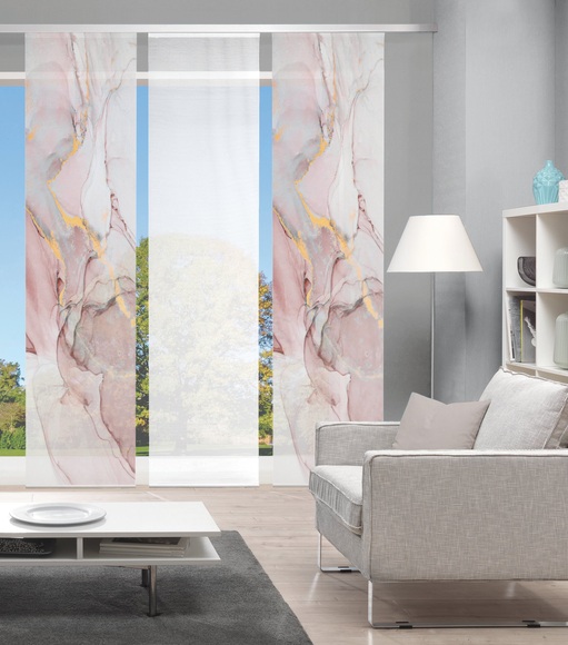 Vision Schiebegardine »MARMOSA 3er SET«, Bambus-Optik, Digital bedruckt