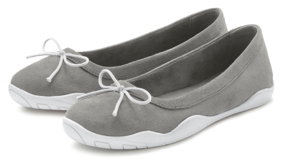 LASCANA Ballerina »Sneaker,«, leichter Freizeitschuh, Slipper, Halbschuh, flache Sohle VEGAN