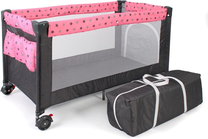 CHIC 4 BABY Reisebett LUXUS Sternchen grau