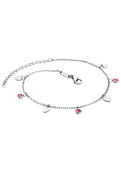 Julie Julsen Fusskette mit Anhänger »ANKLET, HEARTS, JJAC29215G, JJAC29215S«