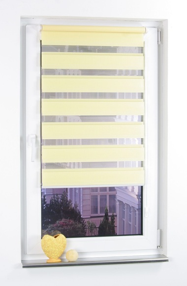 Doppelrollo, Liedeco, »Klemmfix DUO-Rollo YOUNG COLOURS«, Lichtschutz, Fixmass, ohne Bohren