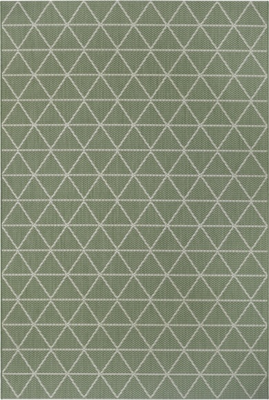 White Label - Teppich In-& Outdoor - 80 x 150 cm; - Grün Creme