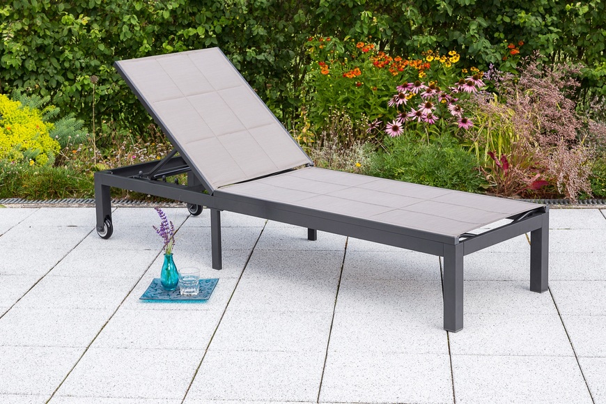 MERXX Gartenliege »Trivero«, Alu/Textil, verstellbar