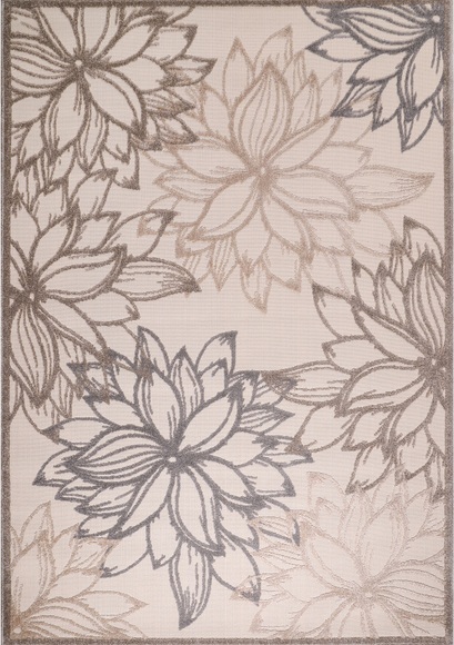 Sanat Teppich »Floral 2«, rechteckig, 6 mm Höhe, In- und Outdoor geeignet, florales Design, Balkon, Terasse