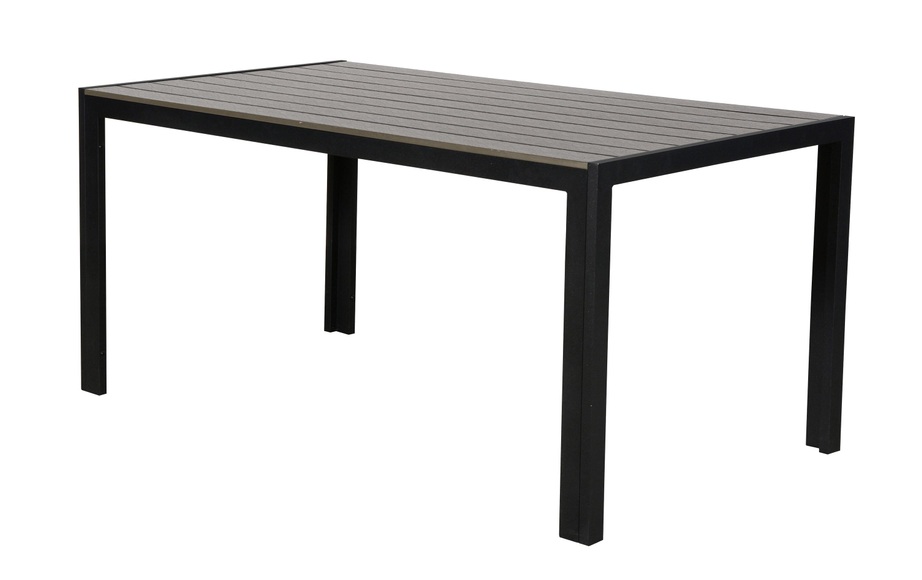 COCON Tisch Alice, 150 x 90 cm, Grau/Schwarz