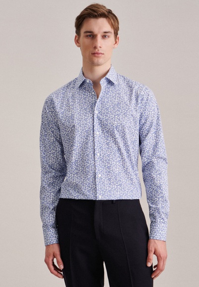 seidensticker Businesshemd »Shaped«, Shaped Extra langer Arm Kentkragen Floral