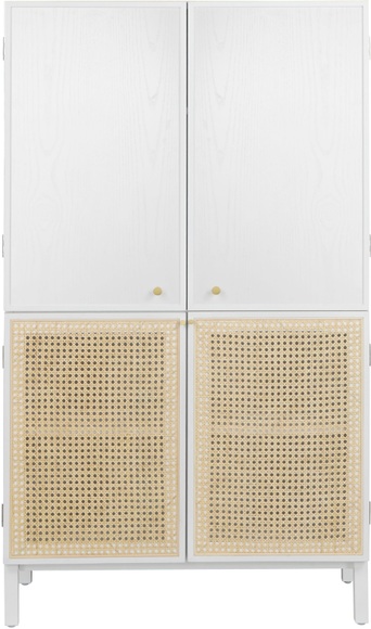 andas Highboard »Gatwick«, ausziehbare Schreibtischplatte, Massivholz, Design by Morten Georgsen