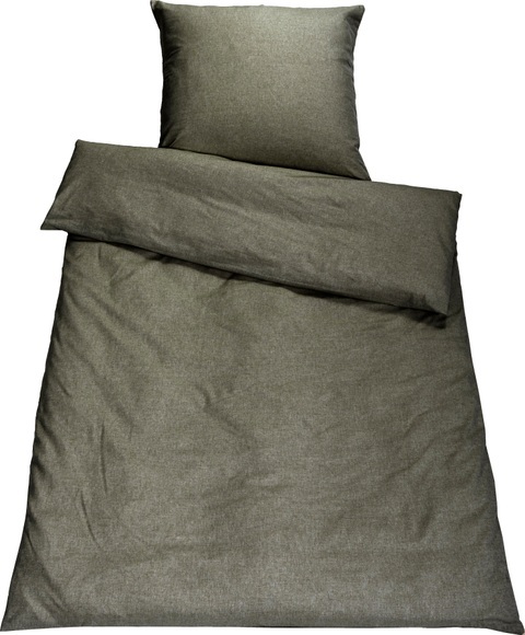 SETEX Bettwäsche »Chambray«, (2 tlg.), in diversen Uni-Tönen