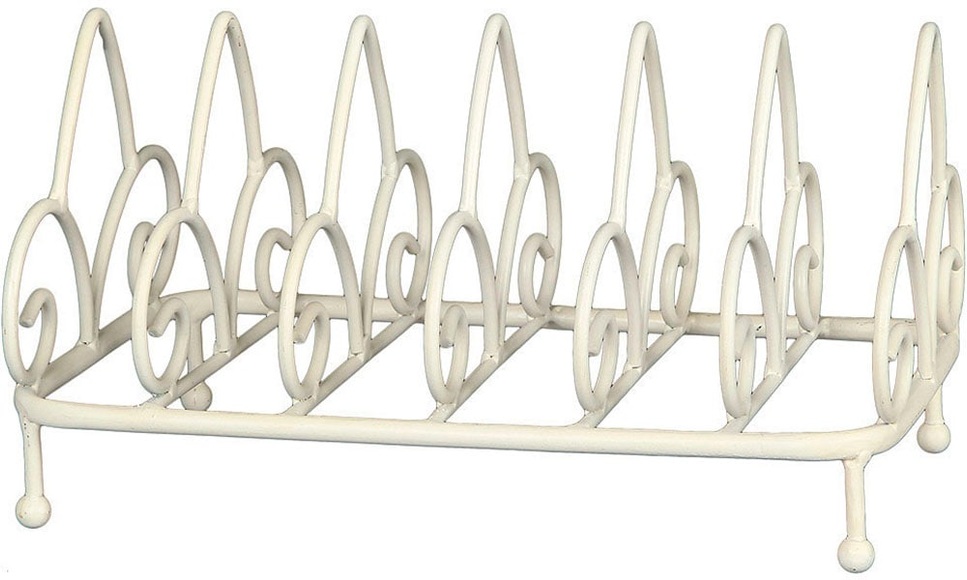 Ambiente Haus Küchenregal »Tellerstand in Antikweiss -(B)25 cm«, (1 St.)