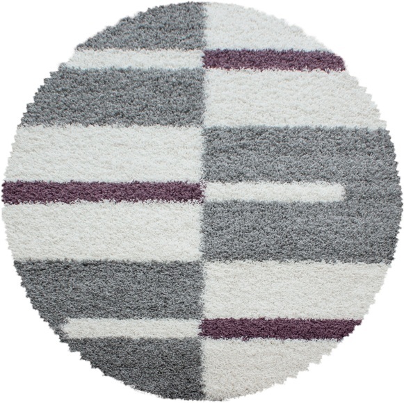 Ayyildiz Teppiche Hochflor-Teppich »Gala Shaggy 2505«, rund, Wohnzimmer