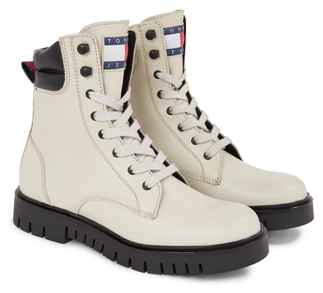 Tommy Jeans Schnürboots »TJW LACE UP BOOT«, mit weich abgepolstertem Schaftrand