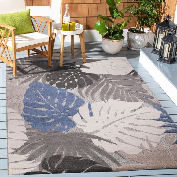 Sanat Teppich »Floral«, rechteckig, 6 mm Höhe, In- und Outdoor geeignet, florales Design, Balkon, Terasse