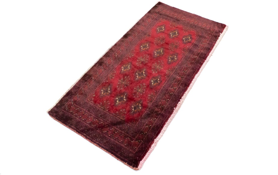 morgenland Wollteppich »Turkaman Teppich handgeknüpft rot«, rechteckig, 8 mm Höhe