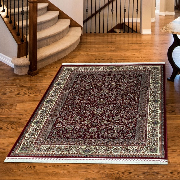 RESITAL The Voice of Carpet Teppich »Hürrem 1560«, rechteckig, 9 mm Höhe, Kurzflor, gewebt, Orient-Optik, mit Fransen, ideal im Wohnzimmer & Schlafzimmer