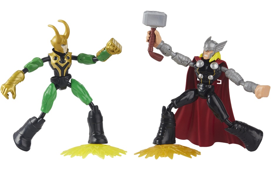Hasbro F02455L0 - Marvel Avengers Bend and Flex, Thor vs Loki, Actionfiguren 15cm