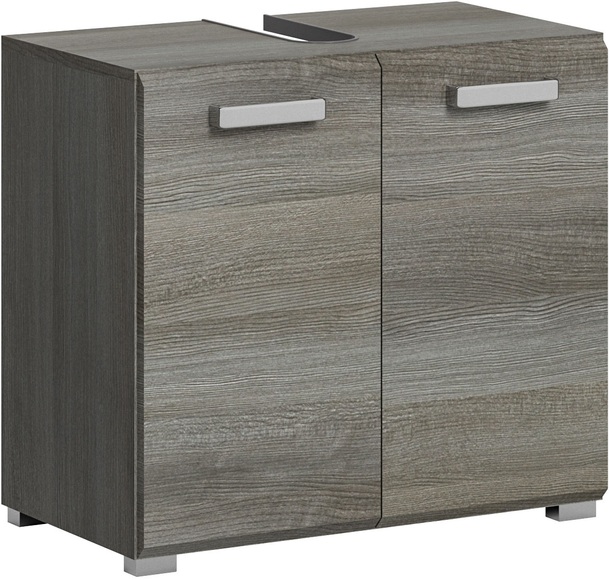 welltime Waschbeckenunterschrank, (1 St.), Badmöbel, Badschrank, Waschbeckenunterschrank in 60cm Breite, 2 Türen