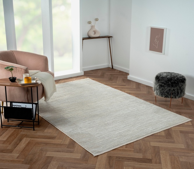 Myflair Möbel & Accessoires Teppich »My Heaven«, rechteckig, Kurzflor, Scandi-Look, besonders weich durch Microfaser, mit Fransen