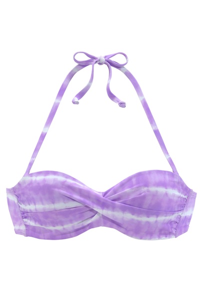 s.Oliver Bügel-Bikini-Top »Enja«, mit Batikdruck und Wickeloptik