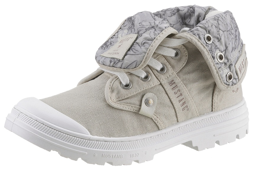 Mustang Shoes Schnürboots, mit umschlagbarem Kragen