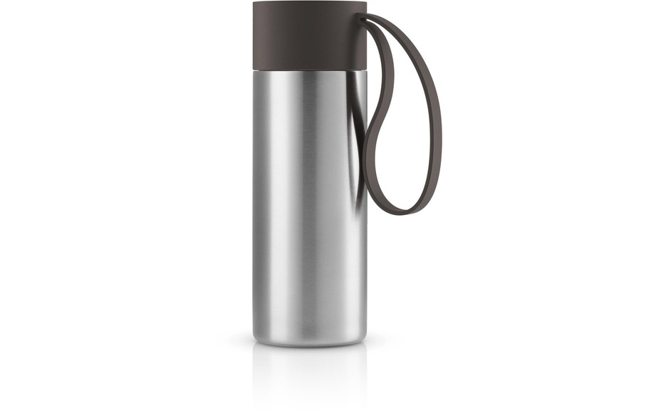 To Go Cup Thermobecher /Mit Deckel - 0,35 L - Eva Solo braun en metall