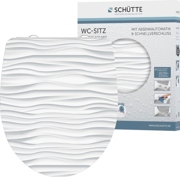SCHÜTTE WC-Sitz »White Wave«, mit Absenkautomatik