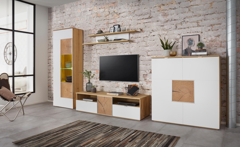 Wohnwand (Set, 4-tlg)