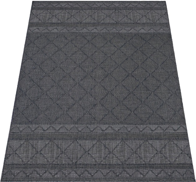 Paco Home Teppich »Vermont 191«, rechteckig, Flachgewebe, modernes Design mit Rauten, gesteift, Outdoor geeignet