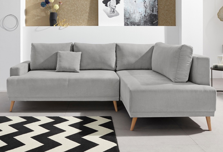 INOSIGN Ecksofa »Wien«, mit Bettfunktion und Bettkasten