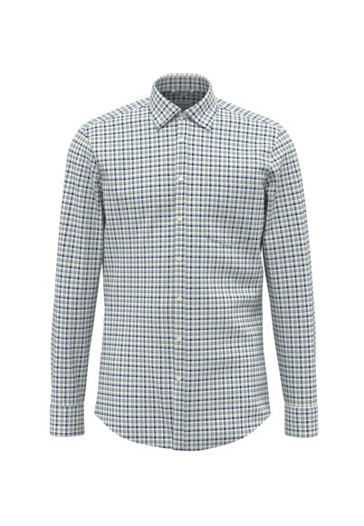 seidensticker Businesshemd »Regular«, Regular Button-Down-Kragen Karo