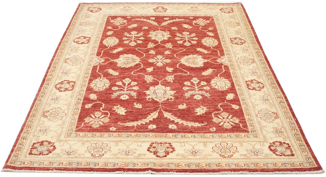 morgenland Wollteppich »Farahan Teppich handgeknüpft rot«, rechteckig, 7 mm Höhe
