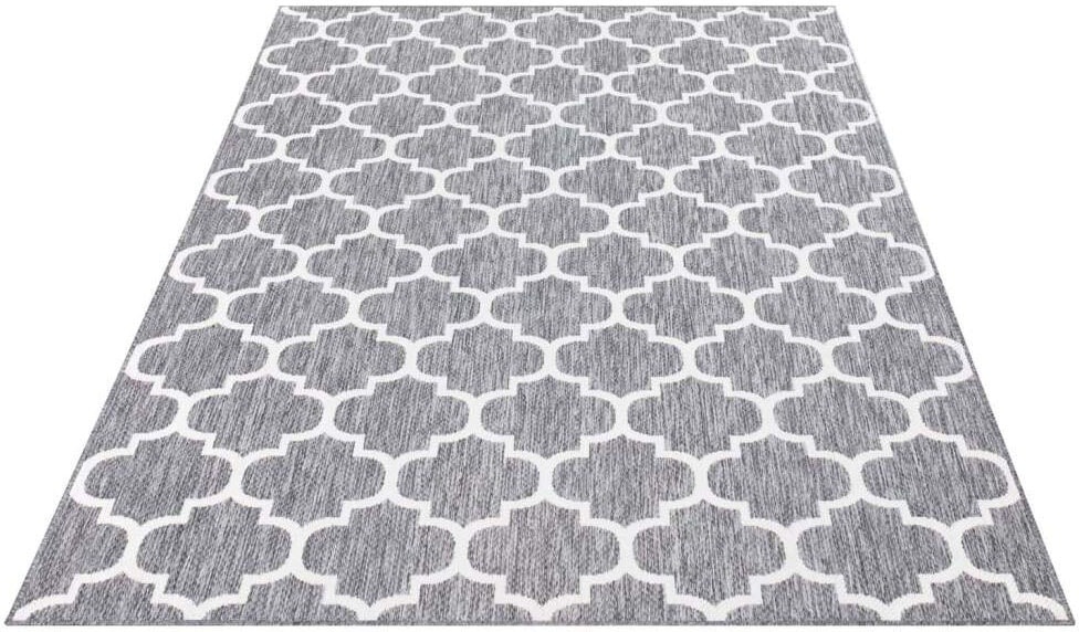 Carpet City Teppich »Outdoor«, rechteckig, 5 mm Höhe, Wetterfest & UV-beständig, für Balkon, Terrasse, Wintergarten, Flachgewebe, auch in quadratischer Form erhältlich