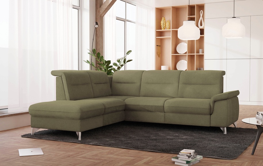 SCHÖNER WOHNEN LAMINAT Ecksofa, wahlweise mit motorischer Relaxfunktion