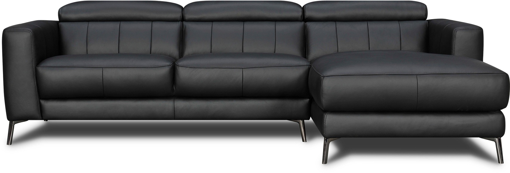 Places of Style Ecksofa »California«, mit verstellbarer Kopfstütze, in zwei Bezugsqualitäten