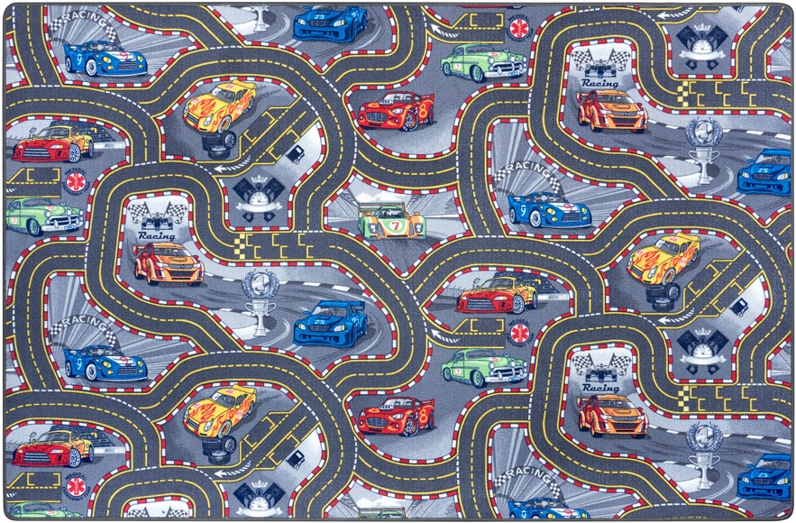 HANSE Home Kinderteppich »Spielteppich Kinder«, rechteckig, 6,5 mm Höhe, Robust Strassen Spielunterlage, Kurzflor, Kinderzimmer, Auto, Strapazierfähig, Pflegeleicht