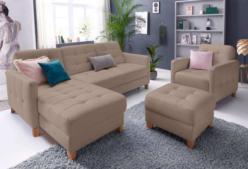 exxpo - sofa fashion Ecksofa, wahlweise mit Bettfunktion