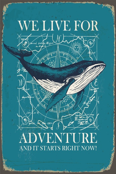 queence Metallbild »Adventure«, Sprüche, (1 St.)